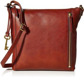 img 4 attached to Fossil Womens Leather Crossbody Handbag