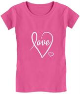 👚 girls' clothing: tstars cursive valentines fitted t-shirt for tops, tees & blouses logo