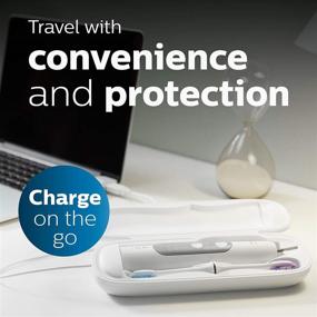 img 1 attached to 🦷 Philips Sonicare ProtectiveClean 6500: Powerful Rechargeable Electric Toothbrush with Travel Case and Extra Brush Head