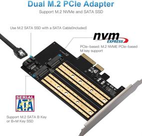 img 3 attached to Dual PCIe Adapter Card NVMe