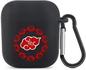 img 4 attached to Чехол Akatsuki Logo AirPods Силиконовый защитный кожаный чехол для Airpods Case 2 & Amp