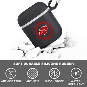 img 1 attached to Чехол Akatsuki Logo AirPods Силиконовый защитный кожаный чехол для Airpods Case 2 & Amp