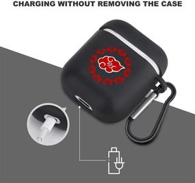 img 2 attached to Чехол Akatsuki Logo AirPods Силиконовый защитный кожаный чехол для Airpods Case 2 & Amp