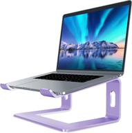 soundance purple laptop stand - aluminum computer riser, ergonomic 💜 elevator for desk, metal holder compatible with 10-15.6 inches notebook computers logo