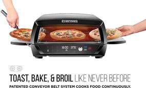 img 3 attached to 🍕 Chefman Food Mover Conveyor Toaster Oven: Stainless Steel, Adjustable Temperature, Extra Large, 6 Cooking Functions - Toast, Bagel, Bake, Broil, Pizza & DIY