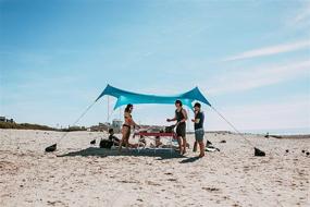 img 1 attached to Neso Tents Gigante Beach Tent: 8ft Tall, 11 x 11ft, Portable Beach Shade with UPF 50+ Sun Protection and Reinforced Corners