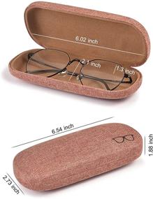 img 3 attached to Eyeglass Fabrics Portable Clamshell Eyeglasses