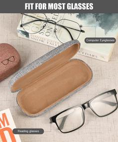 img 2 attached to Eyeglass Fabrics Portable Clamshell Eyeglasses