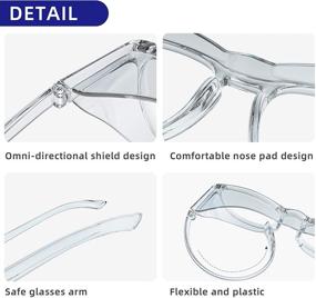 img 1 attached to 👓 Transparent AHQ Protection Eyeglasses - Enhanced Protective Eyewear