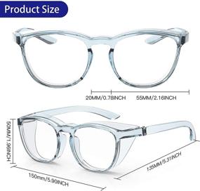 img 3 attached to 👓 Transparent AHQ Protection Eyeglasses - Enhanced Protective Eyewear