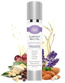 img 4 attached to Belli Elasticity Belly Oil – Stretch Mark Protection for Smooth, Healthy Skin – Recommended by OB/GYNs and Dermatologists – 3.8 oz (1 Bottle)