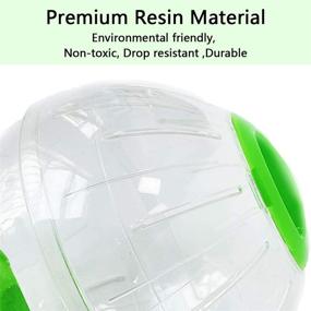 img 3 attached to 🐹 Premium 6'' Hamster Exercise Ball: Fun and Safe Running Toy for Small Animals - Transparent Ball for Mice, Rats, and Hamsters