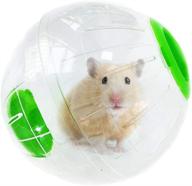 🐹 premium 6'' hamster exercise ball: fun and safe running toy for small animals - transparent ball for mice, rats, and hamsters logo