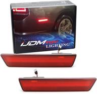 🔴 ijdmtoy red lens led rear side marker light kit for 2008-2014 dodge challenger & 2011-2014 charger logo