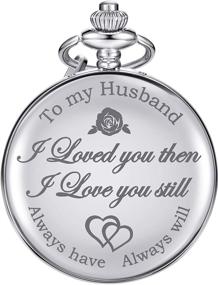img 4 attached to Pangda Pocket Engraved Husband Anniversary