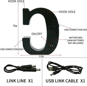 img 3 attached to Шатер СИД освещает вверх знаки писем - 26 ламп алфавита новинки с двойным интерфейсом ДК