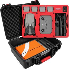 img 3 attached to 🚁 SYMIK P380-MA2DL Dual Layer Waterproof Hard Carrying Case for DJI Air 2S / Mavic Air 2 Drone/Fly More Combo with Smart Controller or Stock RC; Suitable for Tablet Holder, Landing Pad &amp; iPad; Ultimate Protection