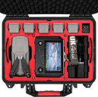 🚁 symik p380-ma2dl dual layer waterproof hard carrying case for dji air 2s / mavic air 2 drone/fly more combo with smart controller or stock rc; suitable for tablet holder, landing pad &amp; ipad; ultimate protection logo