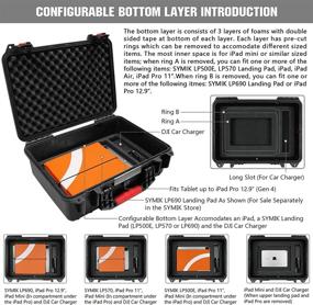 img 1 attached to 🚁 SYMIK P380-MA2DL Dual Layer Waterproof Hard Carrying Case for DJI Air 2S / Mavic Air 2 Drone/Fly More Combo with Smart Controller or Stock RC; Suitable for Tablet Holder, Landing Pad &amp; iPad; Ultimate Protection