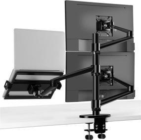 img 3 attached to 🖥️ Adjustable Dual Computer Monitor Mount OL 10T B