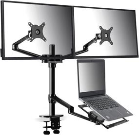 img 4 attached to 🖥️ Adjustable Dual Computer Monitor Mount OL 10T B