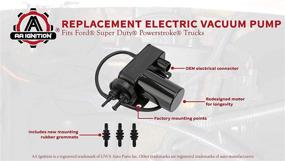 img 1 attached to High-Quality Electric Vacuum Pump Replacement - Specially Designed for Ford Super Duty F250, F350, F450 6.0L, 7.3L, 6.4L (2003-2004) and Ram 2500, 3500 5.9L Diesel - Replaces OEM Part Numbers: 4C3Z-2A451-BA, 904-214, 6C3Z-2A451-A