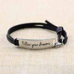 img 3 attached to Yiyang Graduation Bracelet Inspirational Stainless