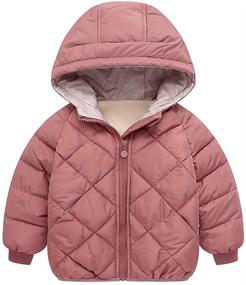 img 3 attached to Curipeer Winter Jacket with Hood, 🧥 Warm Snow Outerwear for Boys and Girls