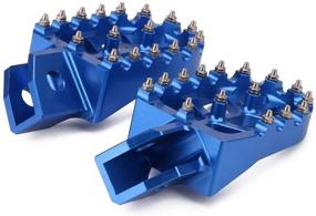 img 2 attached to 🏍️ High-Quality CNC Foot Pegs & Footrests for YZ80 YZ125 YZ250 YZ500 YZ490 WR200 WR250 WR500 TTR90 TTR110 TR125 TTR250 XT250 Motorcycle