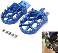 🏍️ high-quality cnc foot pegs & footrests for yz80 yz125 yz250 yz500 yz490 wr200 wr250 wr500 ttr90 ttr110 tr125 ttr250 xt250 motorcycle logo