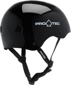 img 1 attached to Pro-Tec Classic Skate 🛹 Helmet - Gloss Black, Large