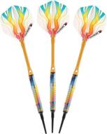 🎯 premium elkadart rainbow 90% tungsten soft tip darts set with storage/travel case - perfect for dart enthusiasts логотип