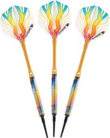 img 3 attached to 🎯 Premium Elkadart Rainbow 90% Tungsten Soft Tip Darts Set with Storage/Travel Case - Perfect for Dart Enthusiasts