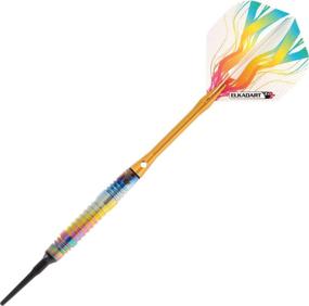 img 2 attached to 🎯 Premium Elkadart Rainbow 90% Tungsten Soft Tip Darts Set with Storage/Travel Case - Perfect for Dart Enthusiasts