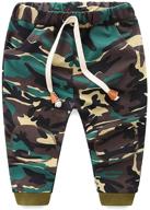 stylish and durable mud kingdom joggers green pants - boys' clothing logo