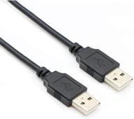 пасов usb 2.0 тип a мужской к мужскому удлинительному кабелю - 30 фт/10 м черный шнур для передачи данных высокой скорости логотип