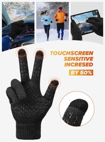 img 1 attached to Gloves TRENDOUX Texting Running Driving Men's Accessories