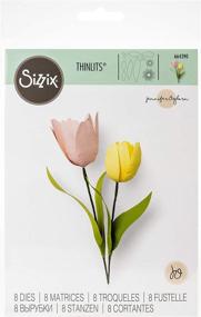 img 4 attached to 🌷 Sizzix Thinlits Die Set 8 Pack Tulip, Multicolor - Designed by Jennifer Ogborn - Enhance Discoverability
