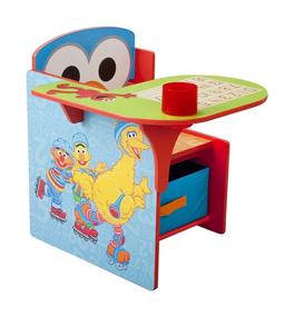 img 3 attached to 🪑 Optimized Search: Sesame Street Delta Children Chair Desk with Storage Bin