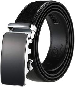 img 4 attached to 👔 Genuine Leather Men's Accessories: CIEORA Ratchet Automatic Belt