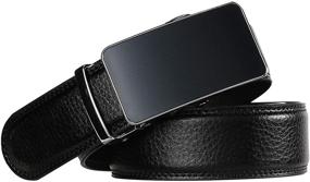 img 3 attached to 👔 Genuine Leather Men's Accessories: CIEORA Ratchet Automatic Belt