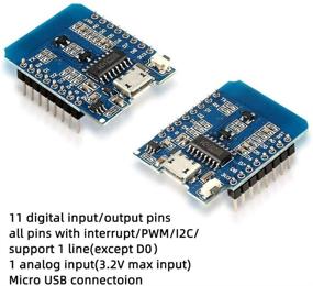 img 3 attached to 🔌 6 штук D1 Mini NodeMcu Lua 4M байт WiFi развивающая плата - совместимая с Ar-duino WeMos D1 Mini - ESP8266 ESP-12F - надежный WLAN модуль для интернет-проектов