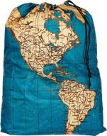 🧳 kikkerland portable laundry bag: compact worldwide travel size logo