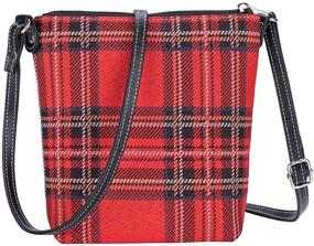 img 3 attached to 👜 Royal Stewart Tartan Plaid Signare Tapestry Small Crossbody Bag Sling Bag for Women (SLING-RSTT)