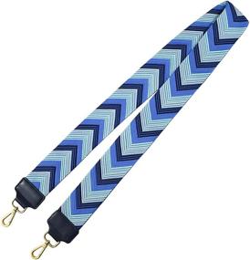 img 4 attached to 👜 Upgrade Your Purse Bag Strap: Durable Jacquard Woven Cotton with Stylish Leather Ends