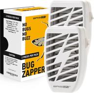 🦟 insectzap - powerful portable electric bug zapper for indoor use - eliminates flies, mosquitoes, gnats, moths, and bugs - pack of 2 - white logo