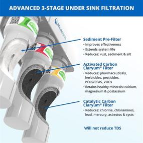 img 2 attached to Aquasana Brushed 3 Stage Filter System: Superior Water Filtration for a Cleaner, Safer Home