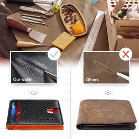 img 2 attached to RUNBOX Wallets Blocking Minimalist Leather Men's Accessories in Wallets, Card Cases & Money Organizers