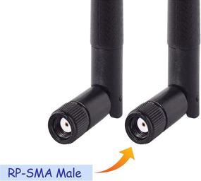 img 1 attached to Bingfu Dual Band WiFi Antenna (2-Pack) for Ultimate Wireless Performance