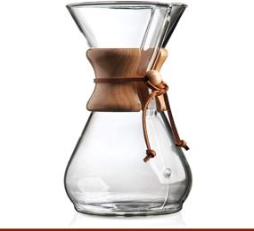 img 3 attached to ☕ Чайник для заваривания кофе Chemex Pour-Over из стекла - Классическая серия: 8 чашек с эксклюзивной упаковкой.